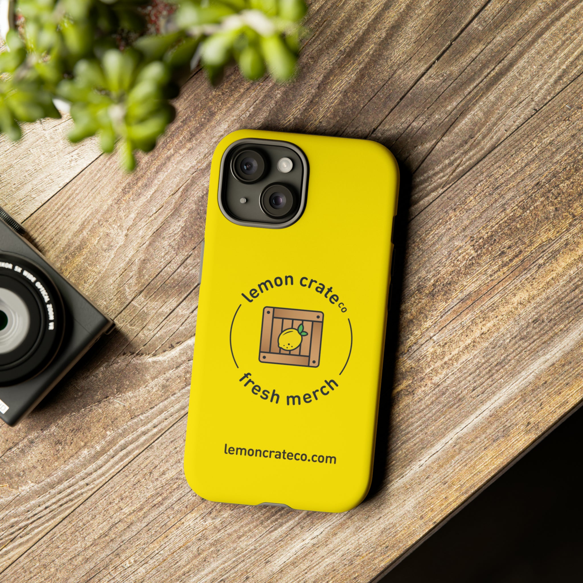 Lemon Crate Tough Phone Case - Yellow