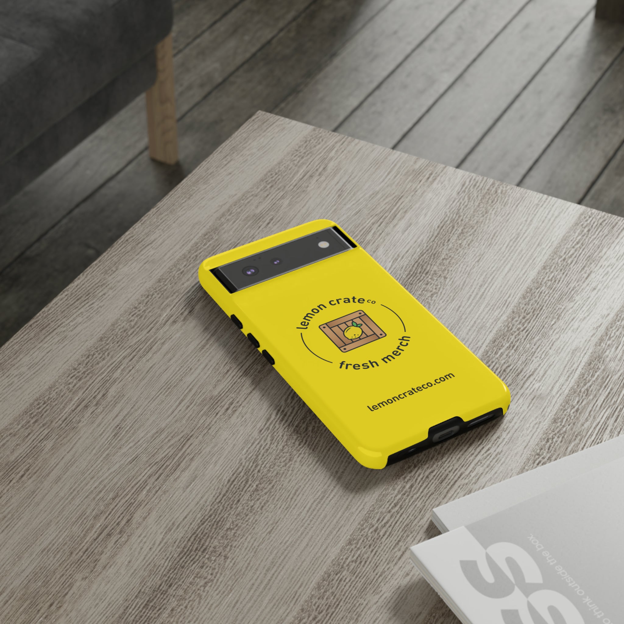 Lemon Crate Tough Phone Case - Yellow