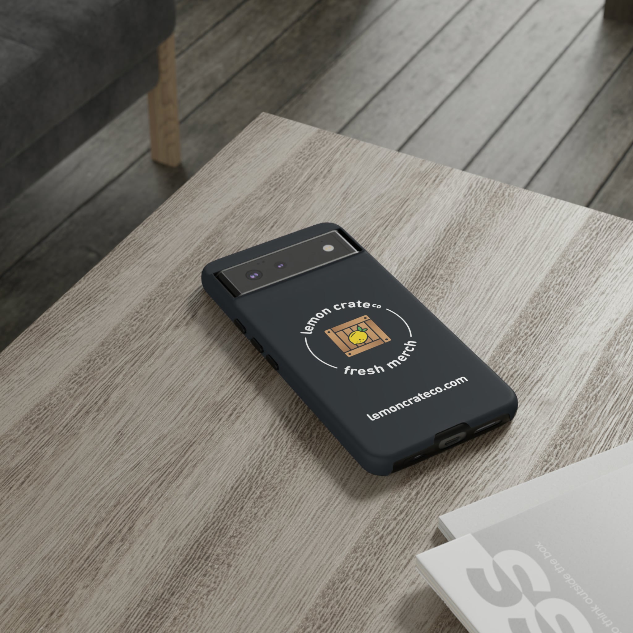 Lemon Crate Tough Phone Case - Black