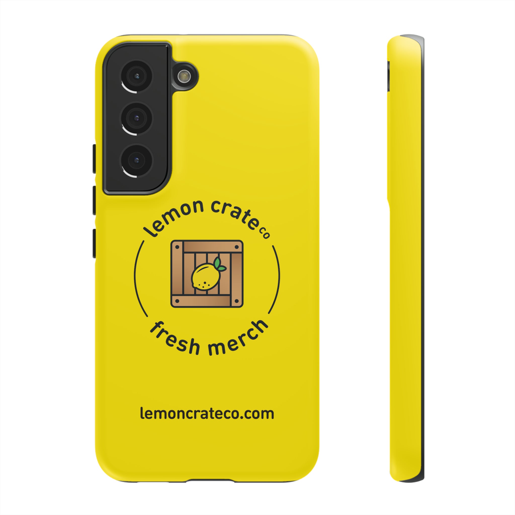 Lemon Crate Tough Phone Case - Yellow