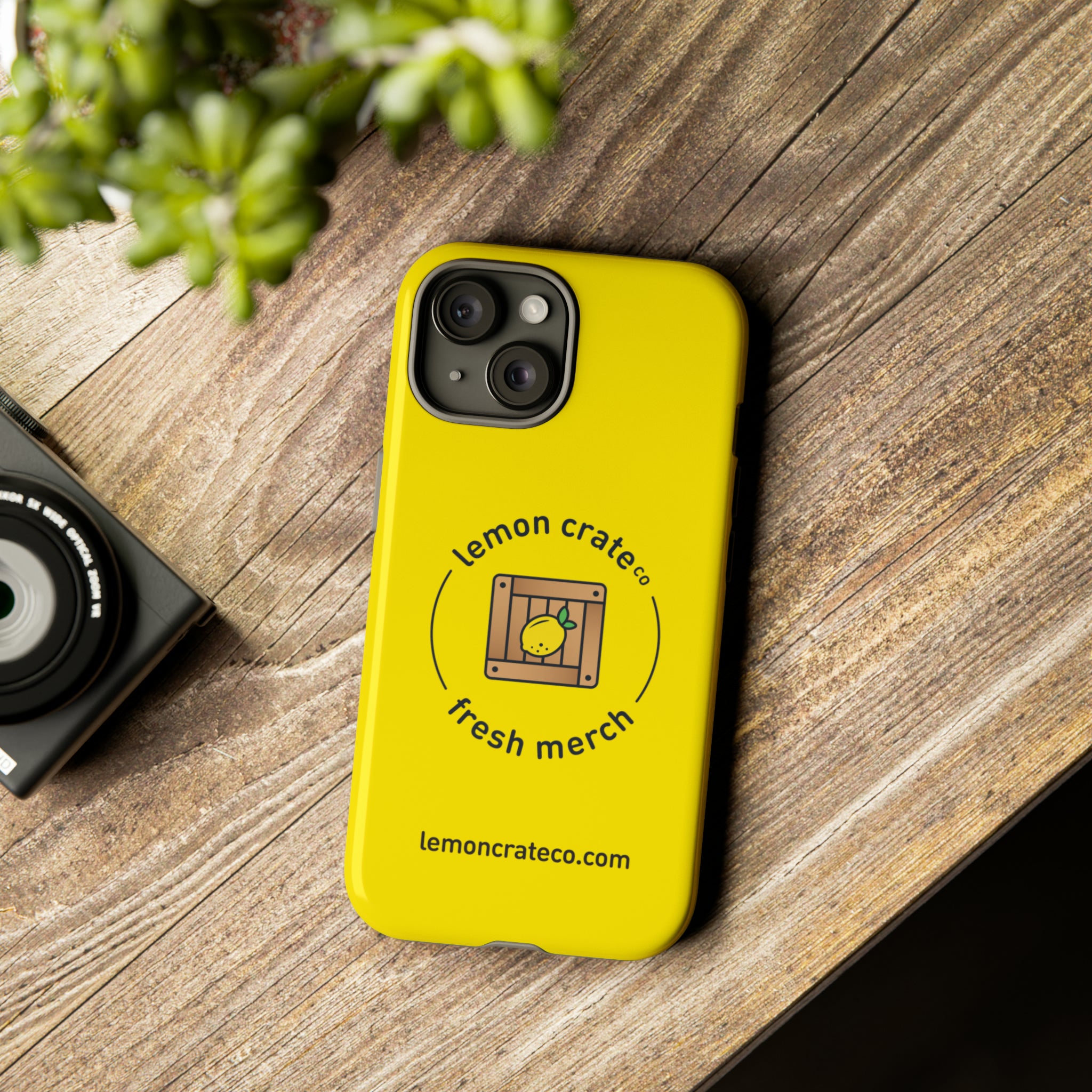 Lemon Crate Tough Phone Case - Yellow