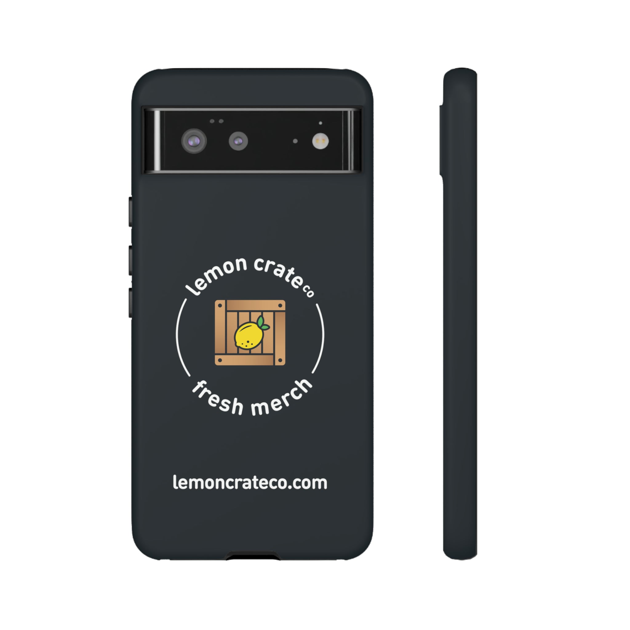 Lemon Crate Tough Phone Case - Black