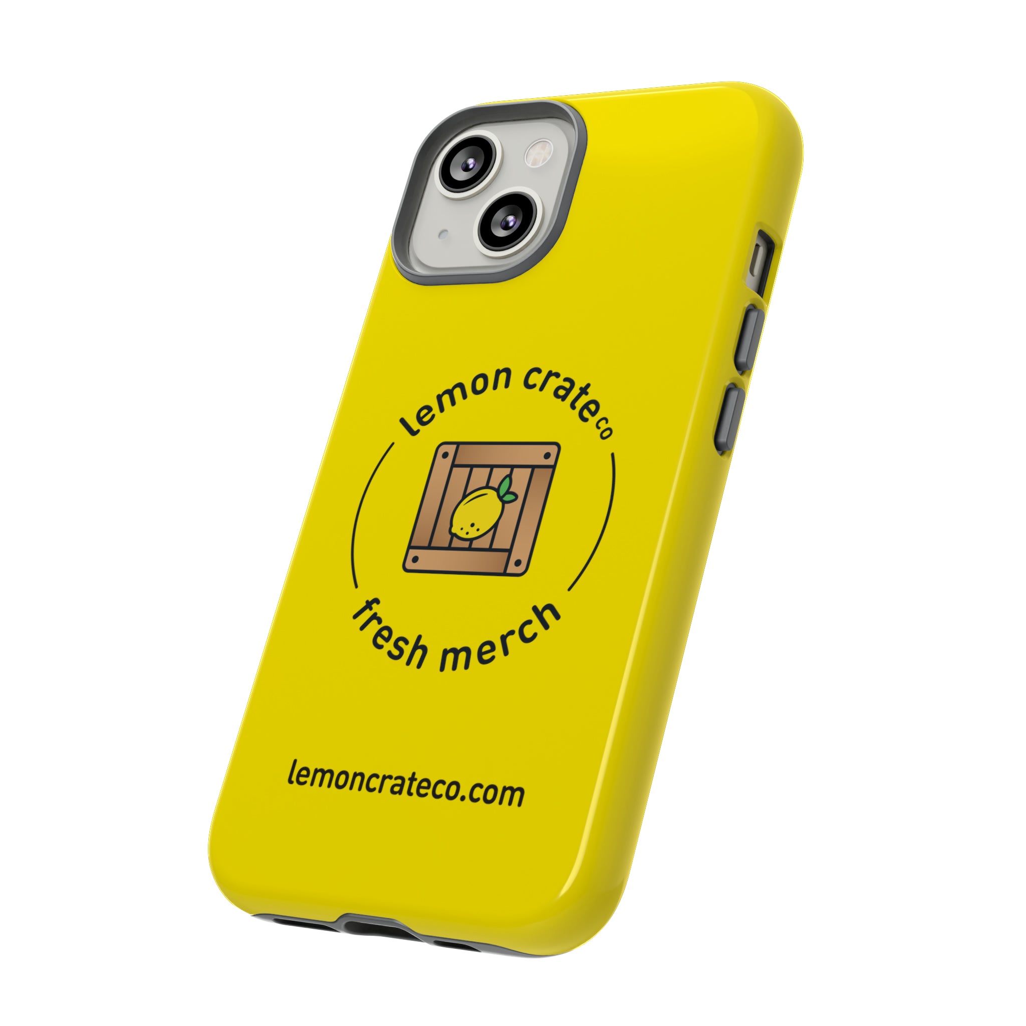 Lemon Crate Tough Phone Case - Yellow