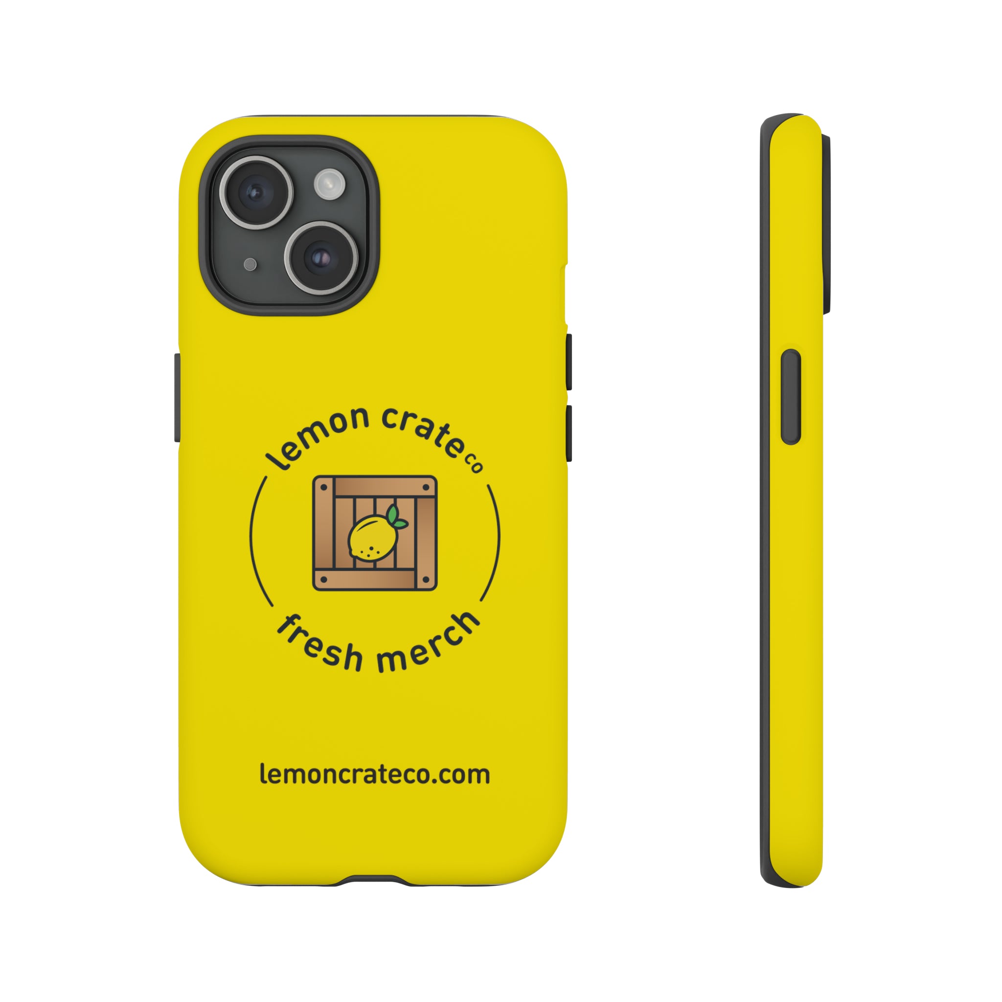 Lemon Crate Tough Phone Case - Yellow