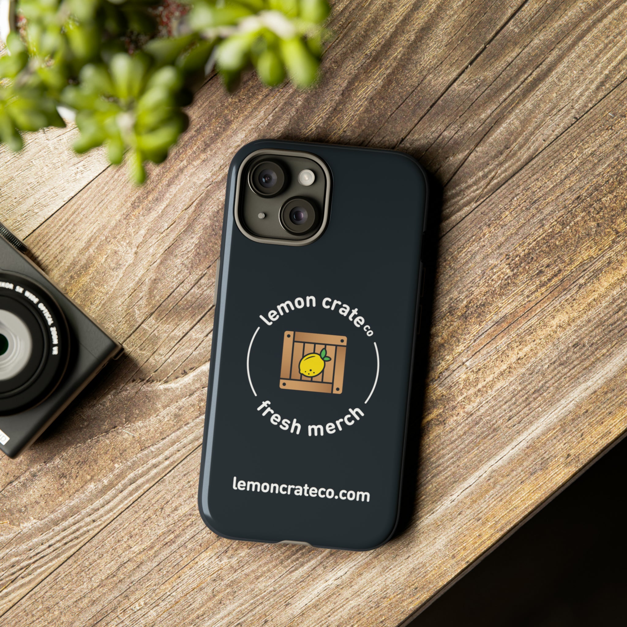 Lemon Crate Tough Phone Case - Black