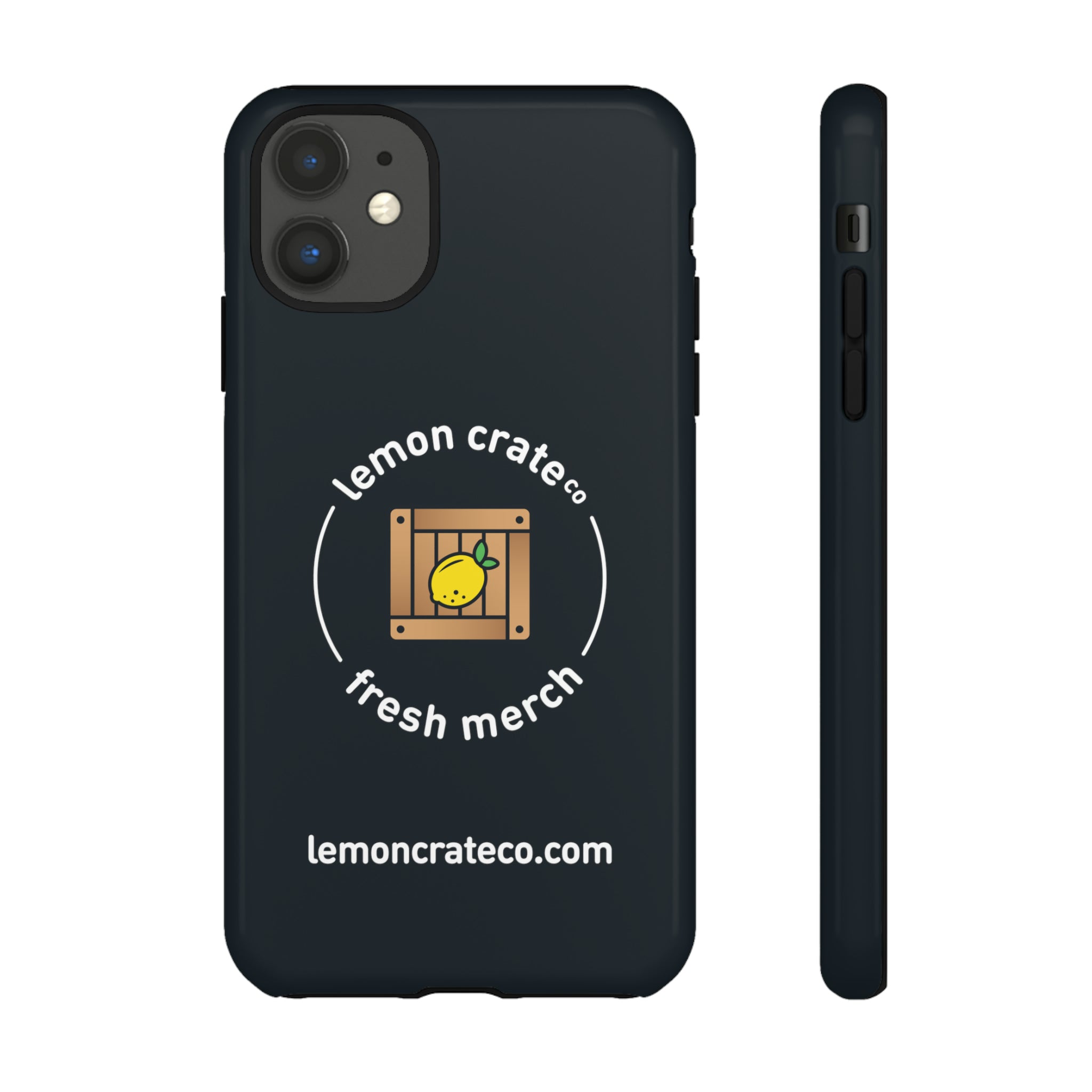 Lemon Crate Tough Phone Case - Black