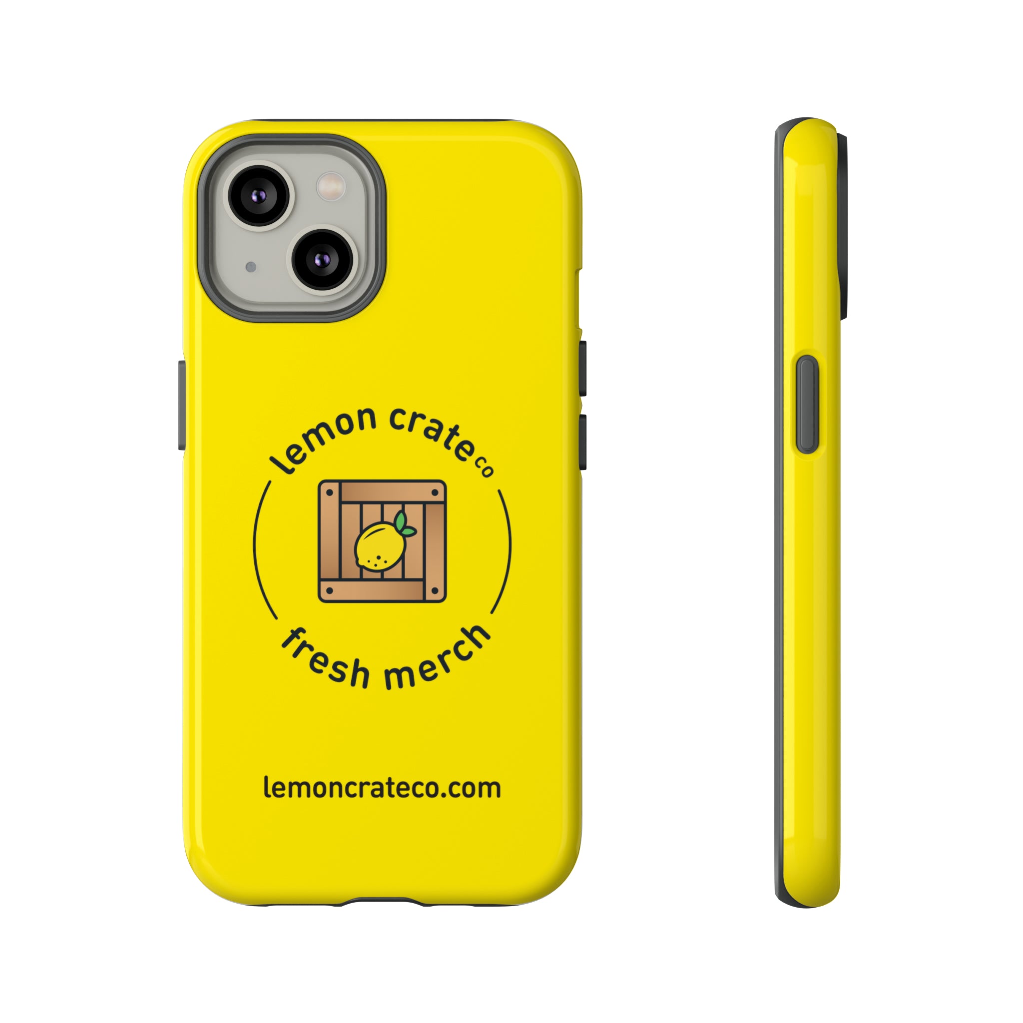 Lemon Crate Tough Phone Case - Yellow