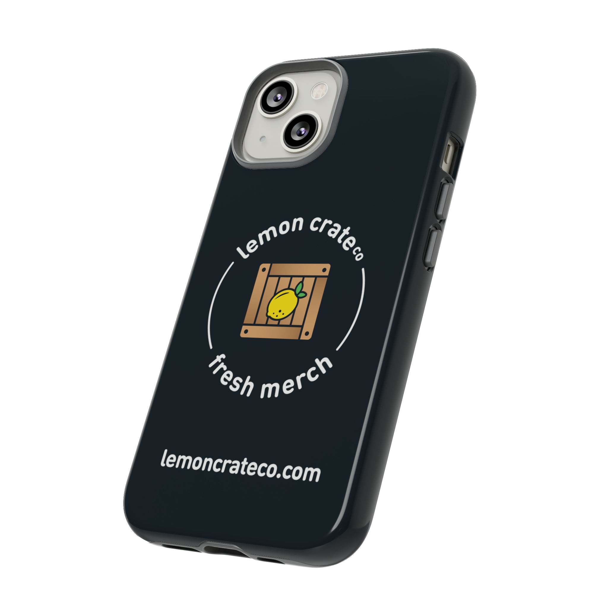 Lemon Crate Tough Phone Case - Black