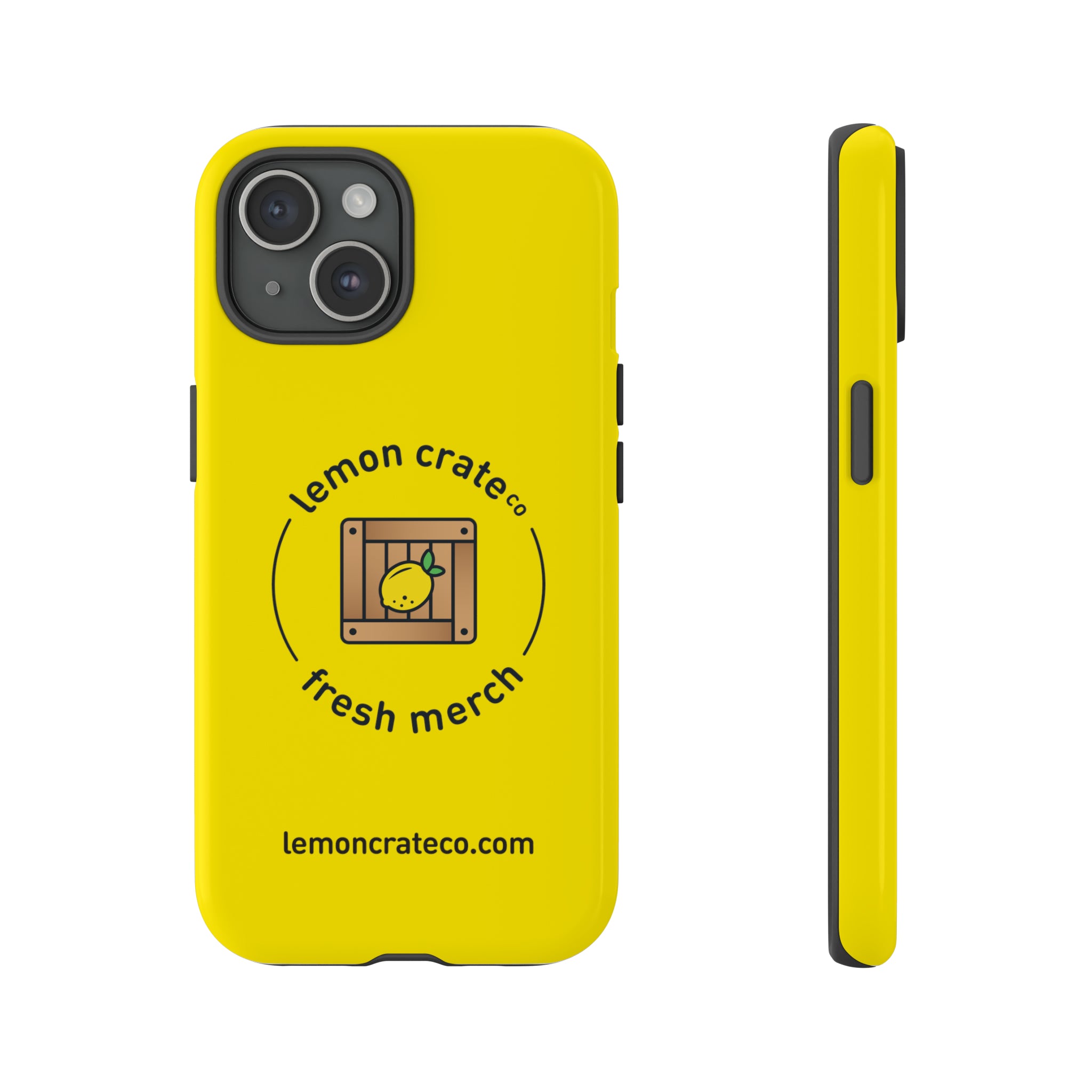 Lemon Crate Tough Phone Case - Yellow