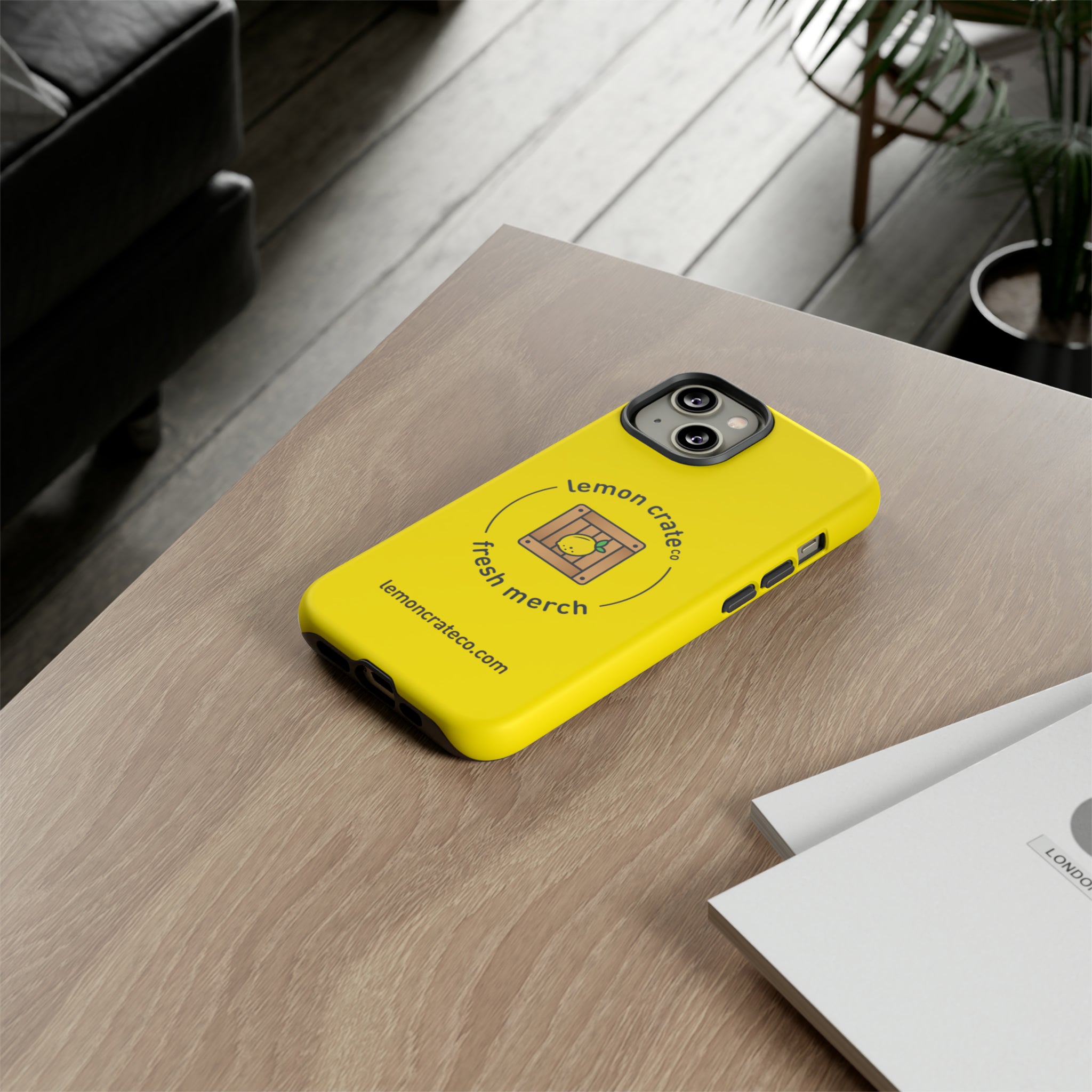 Lemon Crate Tough Phone Case - Yellow