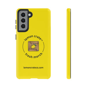 Lemon Crate Tough Phone Case - Yellow