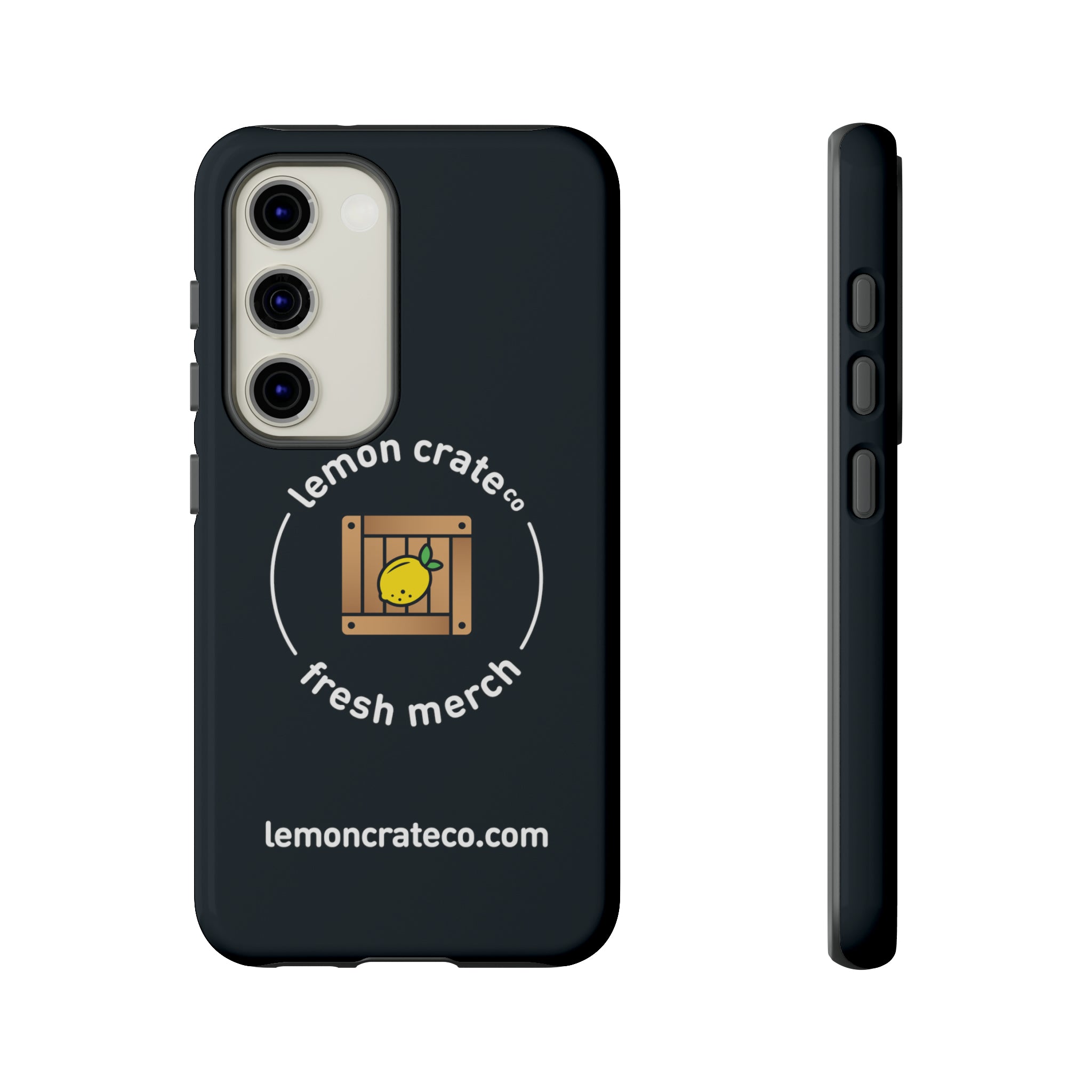 Lemon Crate Tough Phone Case - Black