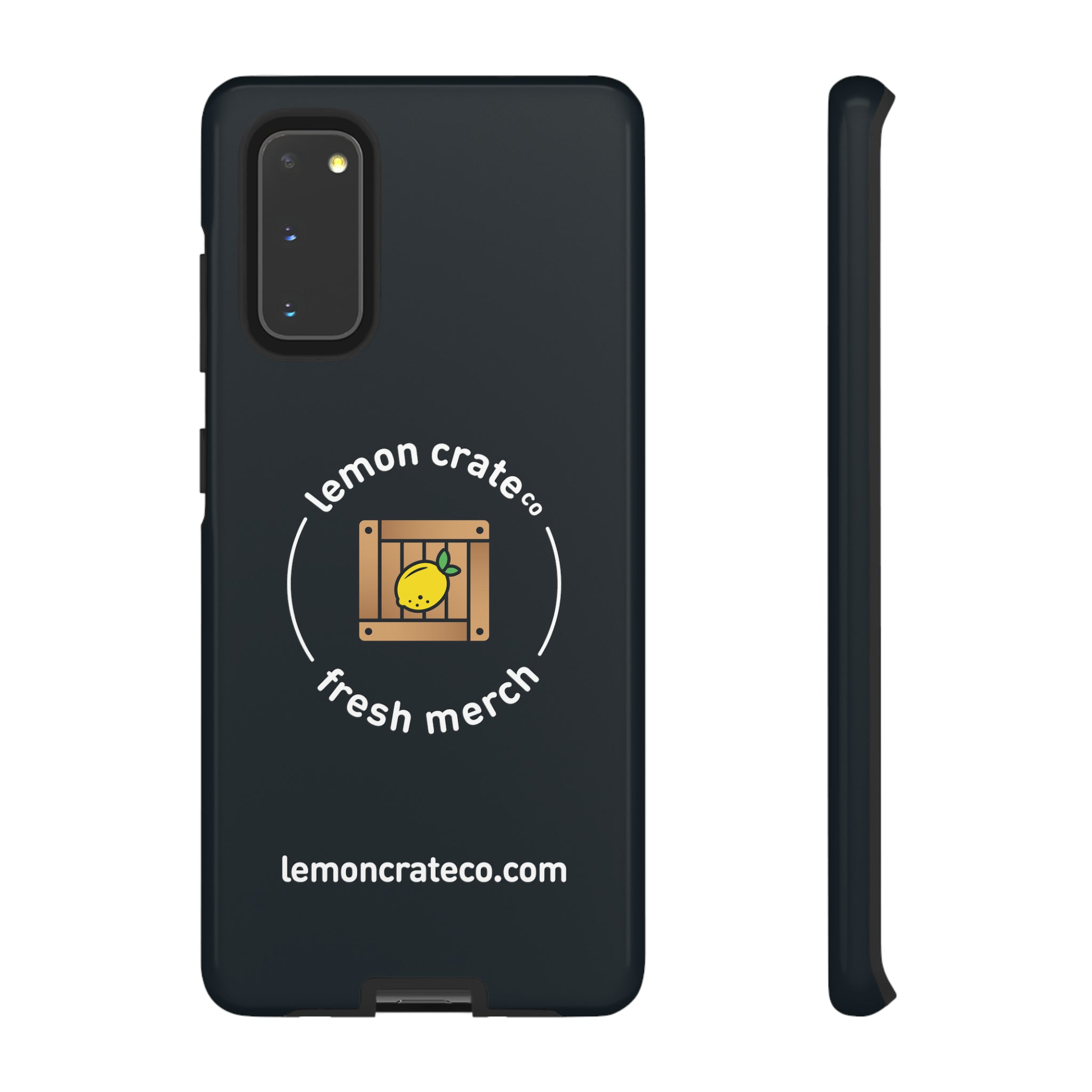 Lemon Crate Tough Phone Case - Black