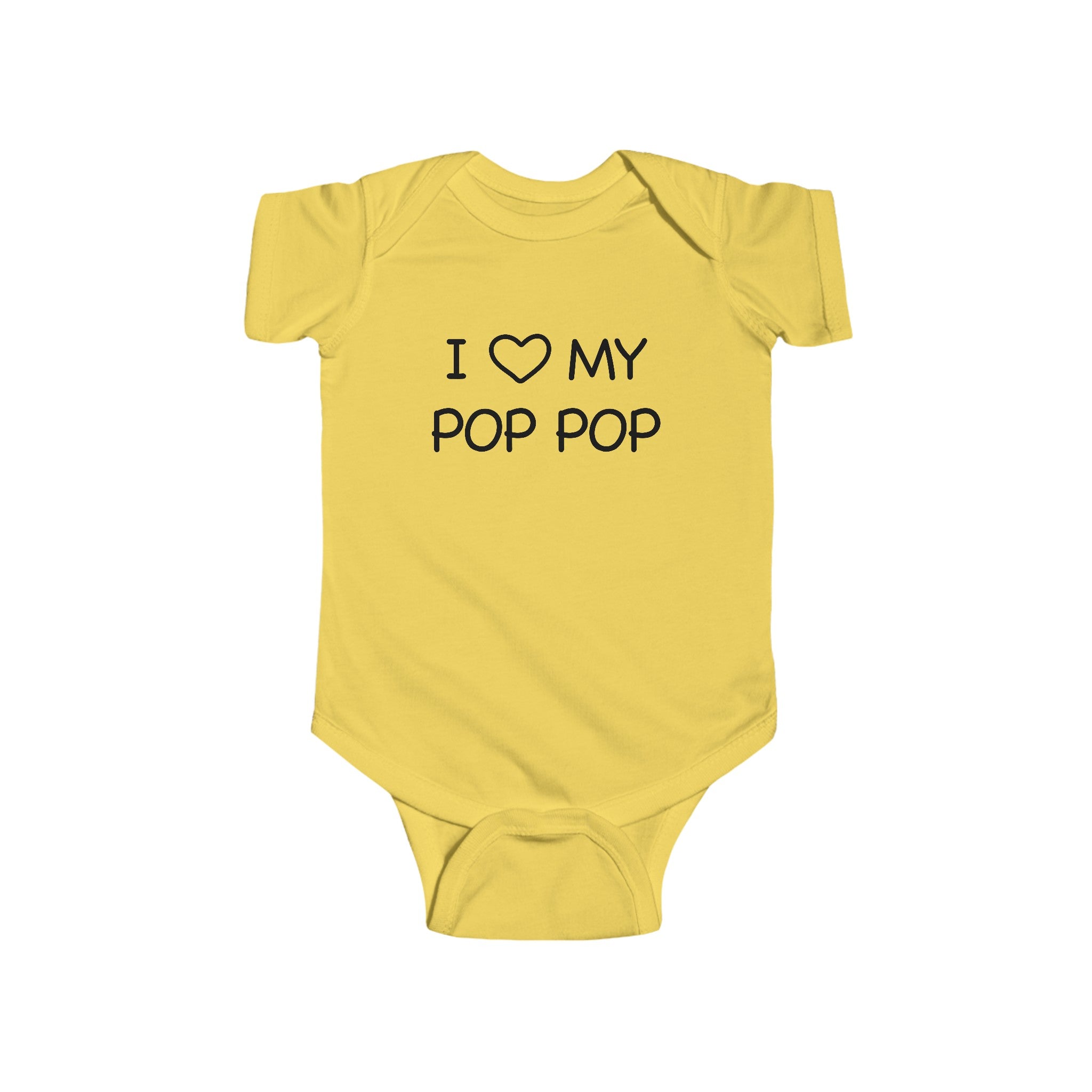 I Love My Pop Pop Baby Onesie