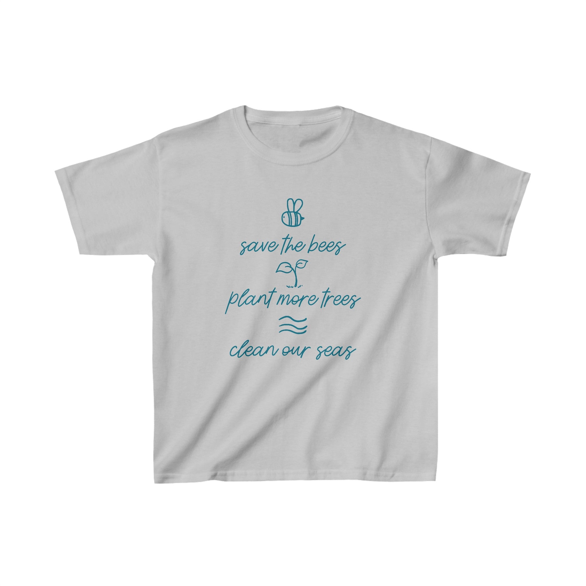 Save Bees, Plant Trees, Save Seas Kids Tee