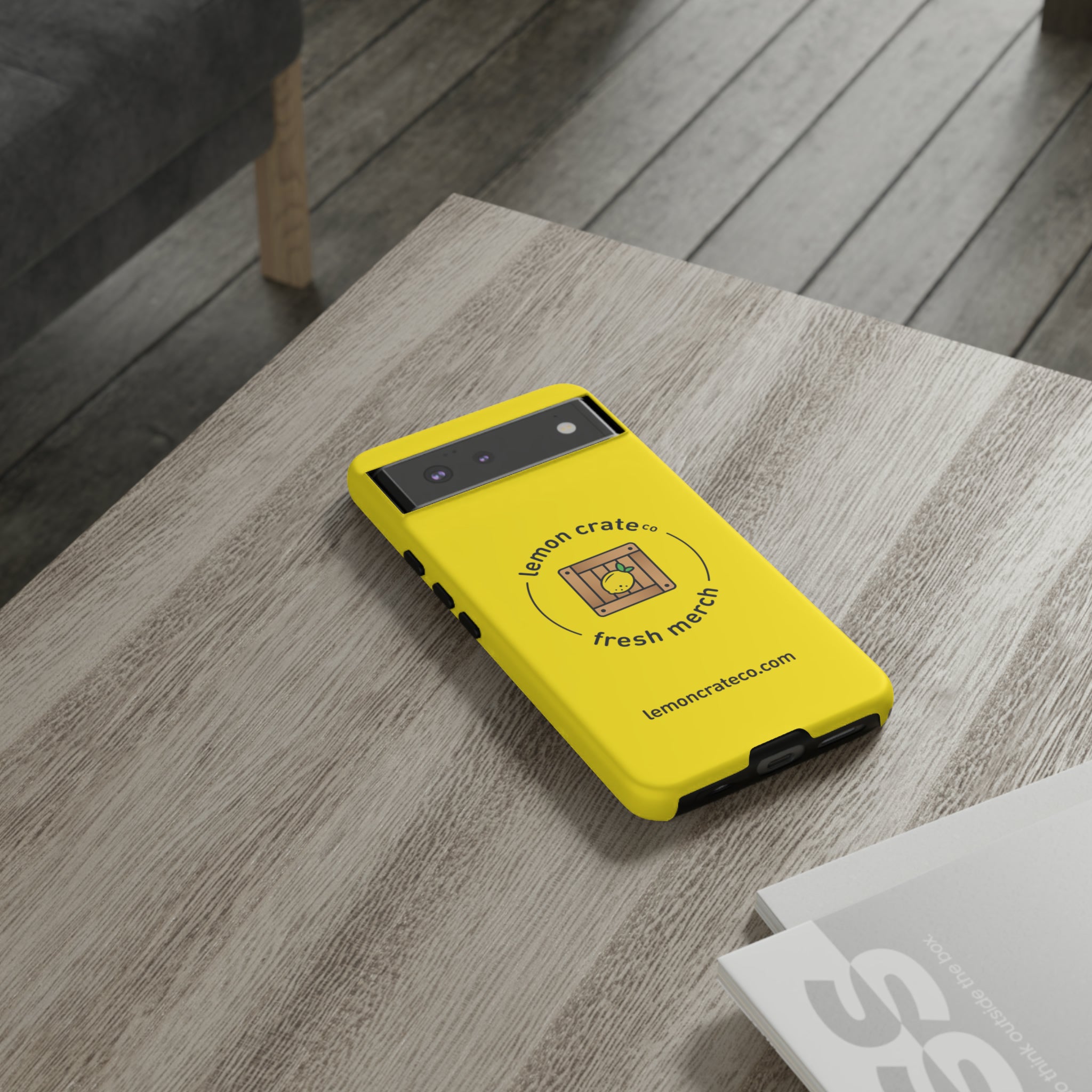 Lemon Crate Tough Phone Case - Yellow