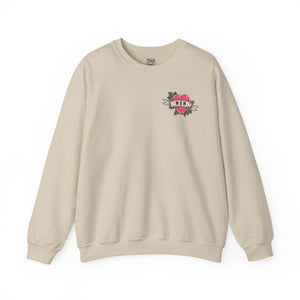 Mom Heart Tattoo Crewneck Sweater