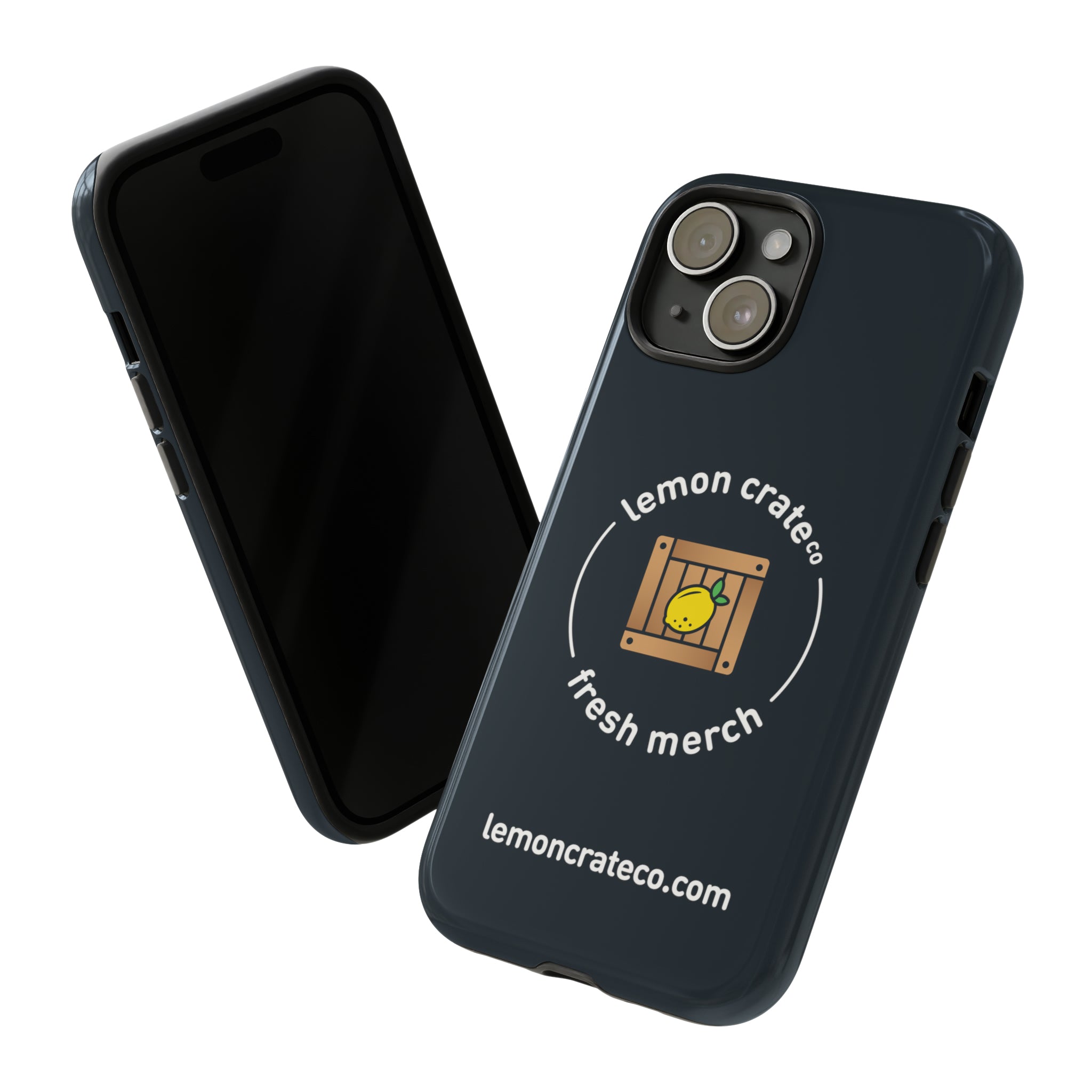 Lemon Crate Tough Phone Case - Black