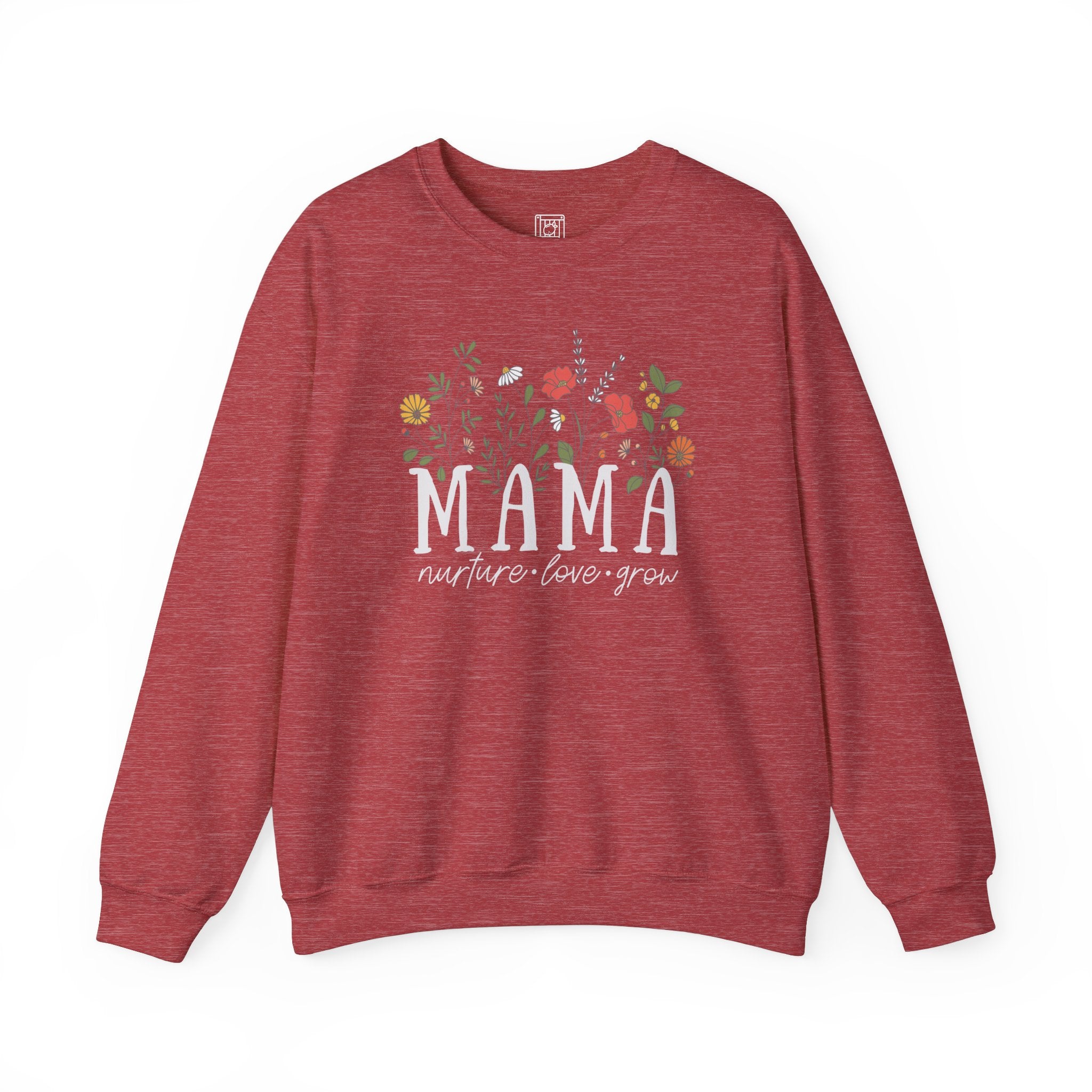 Mama: Nurture • Love • Grow Floral Crewneck Sweater