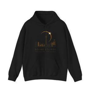 Toronto Ontario Solar Eclipse 2024 Cityscape Silhouette Unisex Hoodie