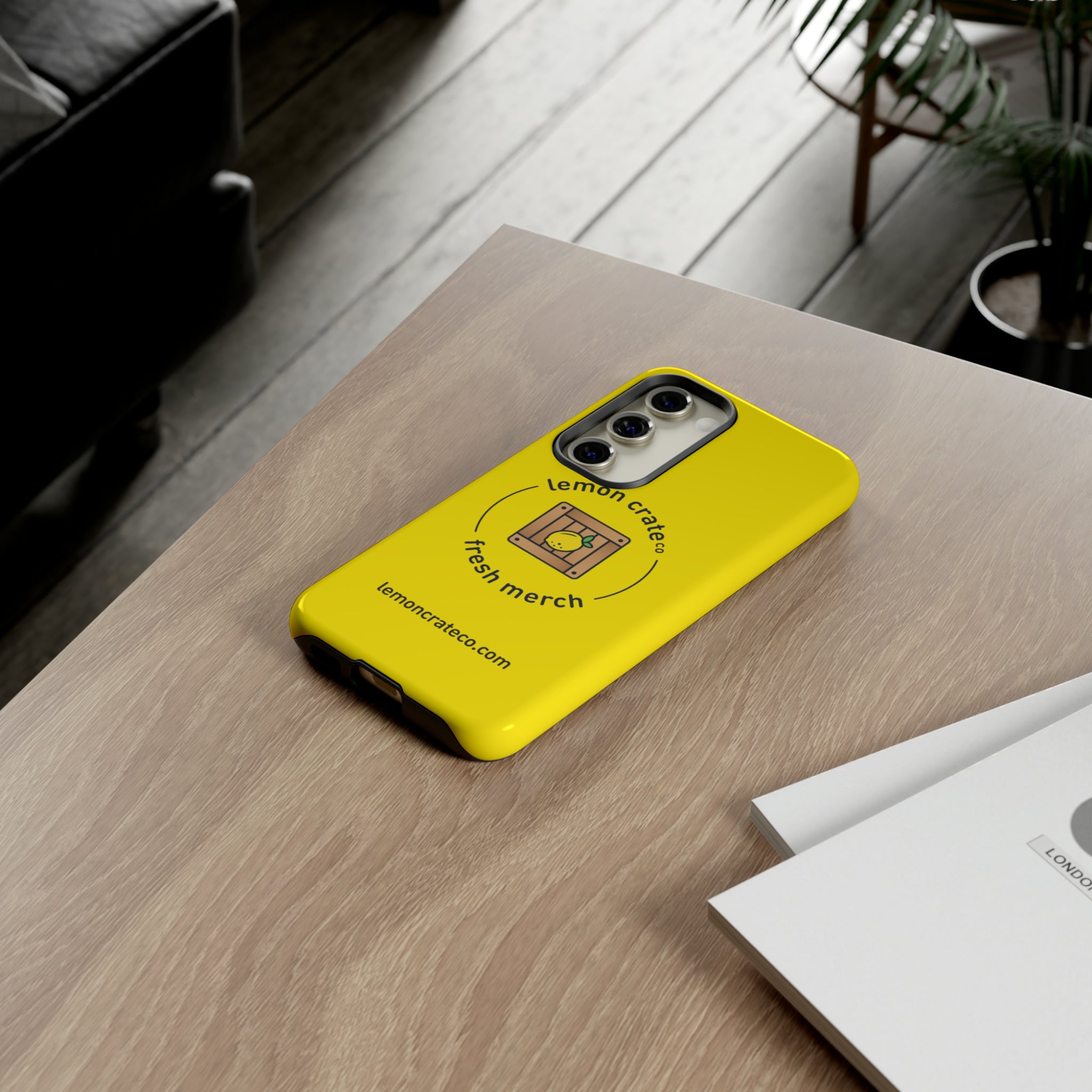 Lemon Crate Tough Phone Case - Yellow