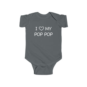 I Love My Pop Pop Baby Onesie