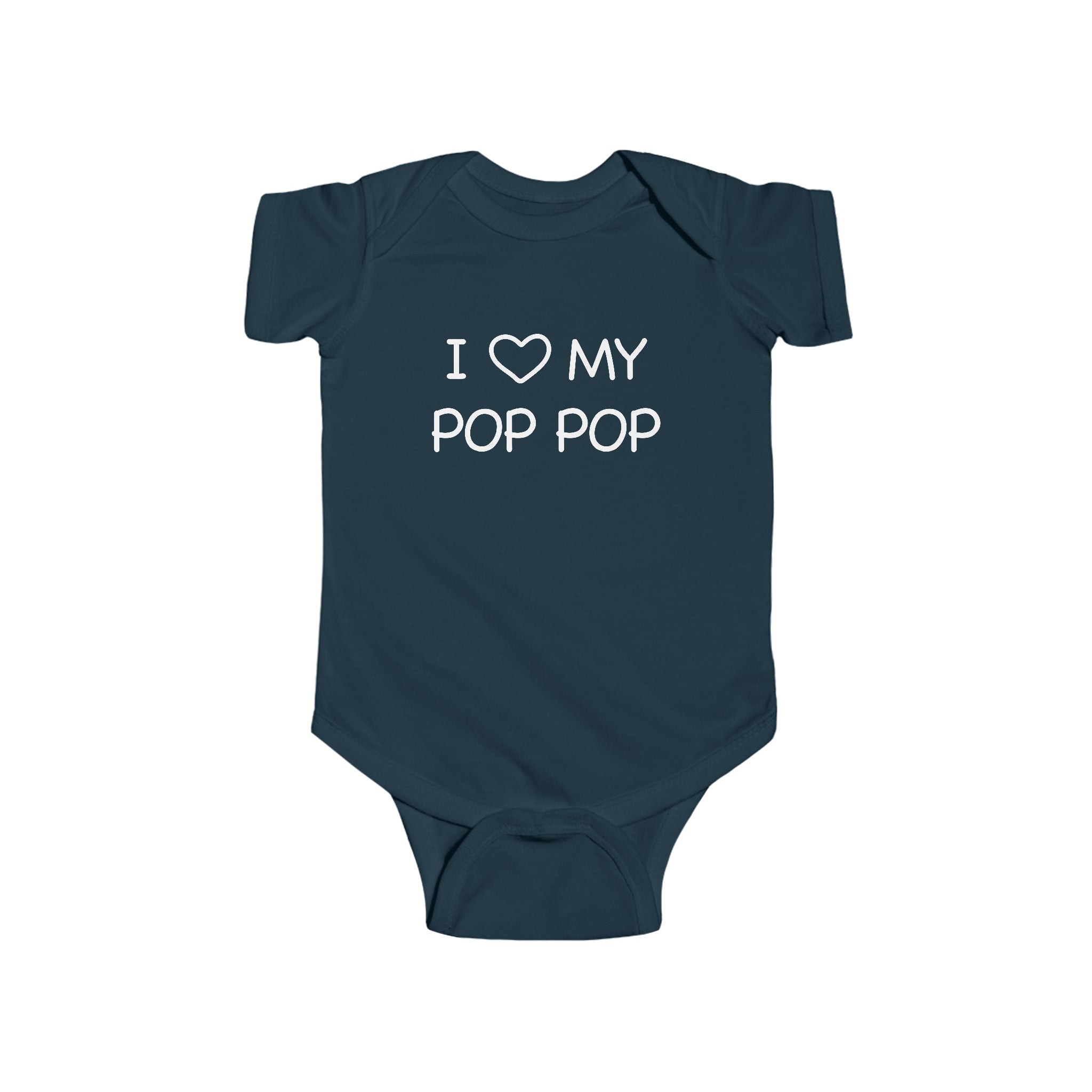 I Love My Pop Pop Baby Onesie