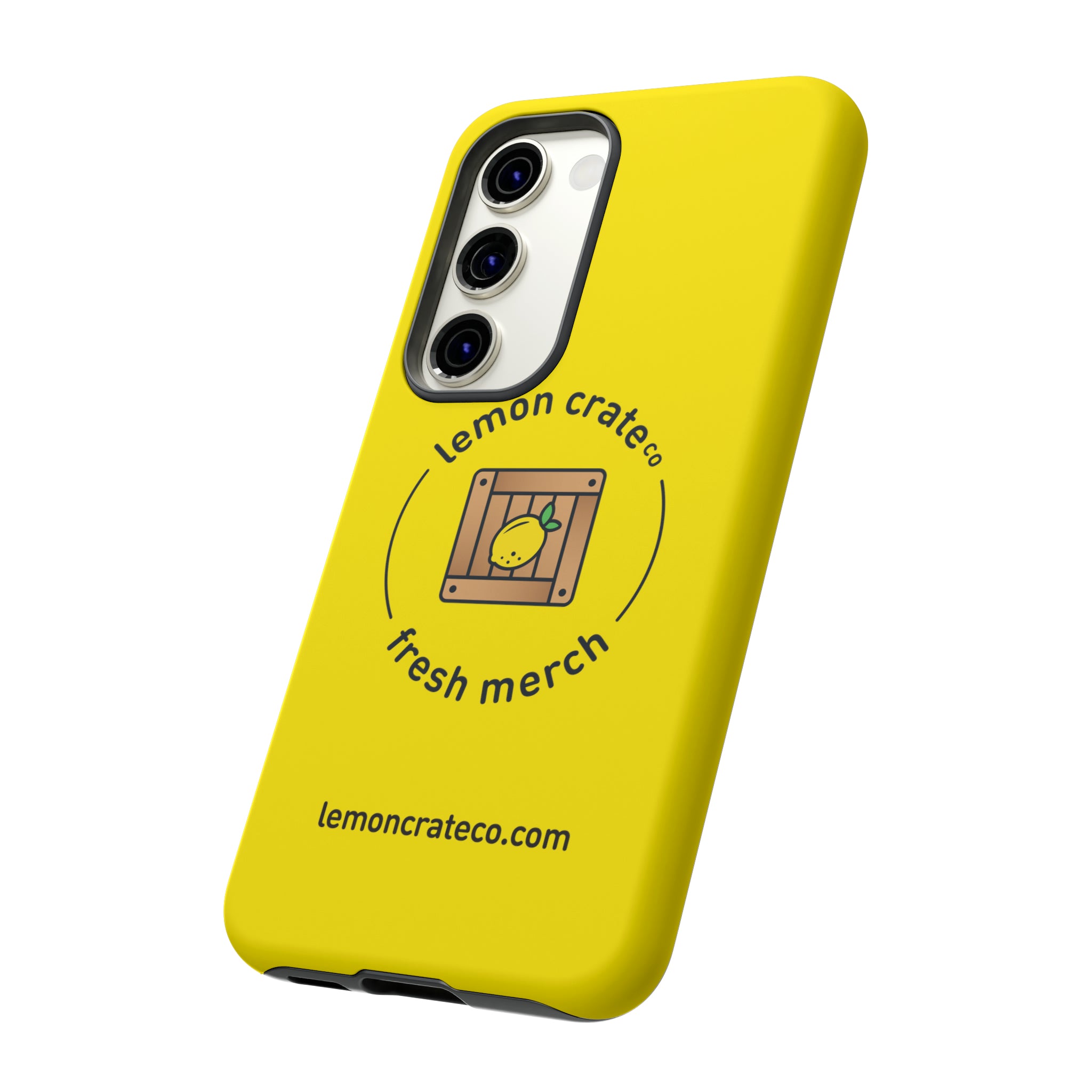 Lemon Crate Tough Phone Case - Yellow