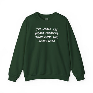 Moms Who Smoke Weed Crewneck Sweater