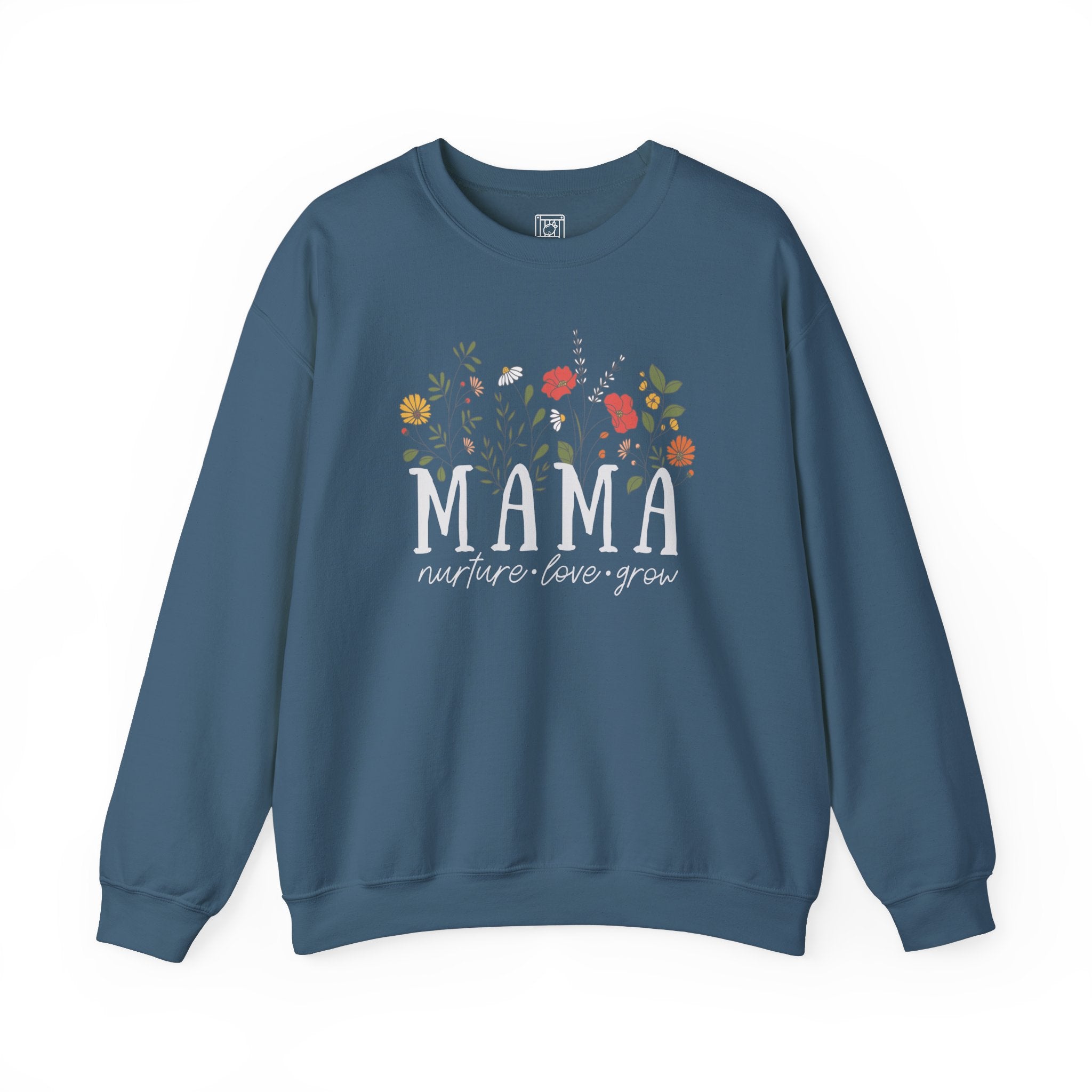 Mama: Nurture • Love • Grow Floral Crewneck Sweater