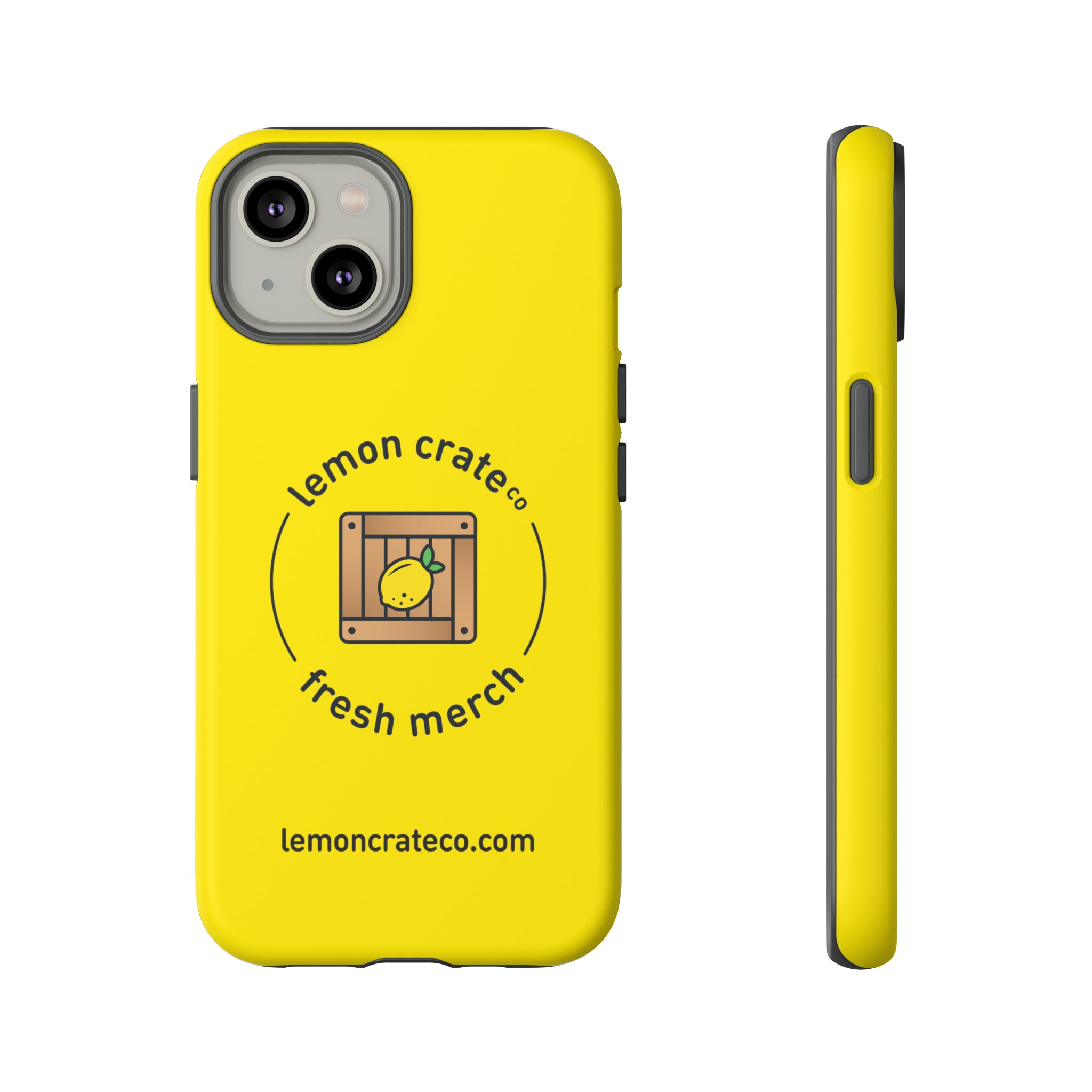 Lemon Crate Tough Phone Case - Yellow