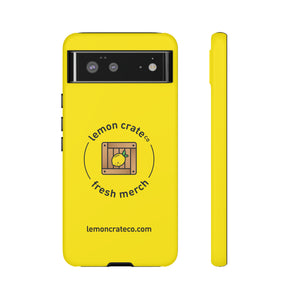 Lemon Crate Tough Phone Case - Yellow