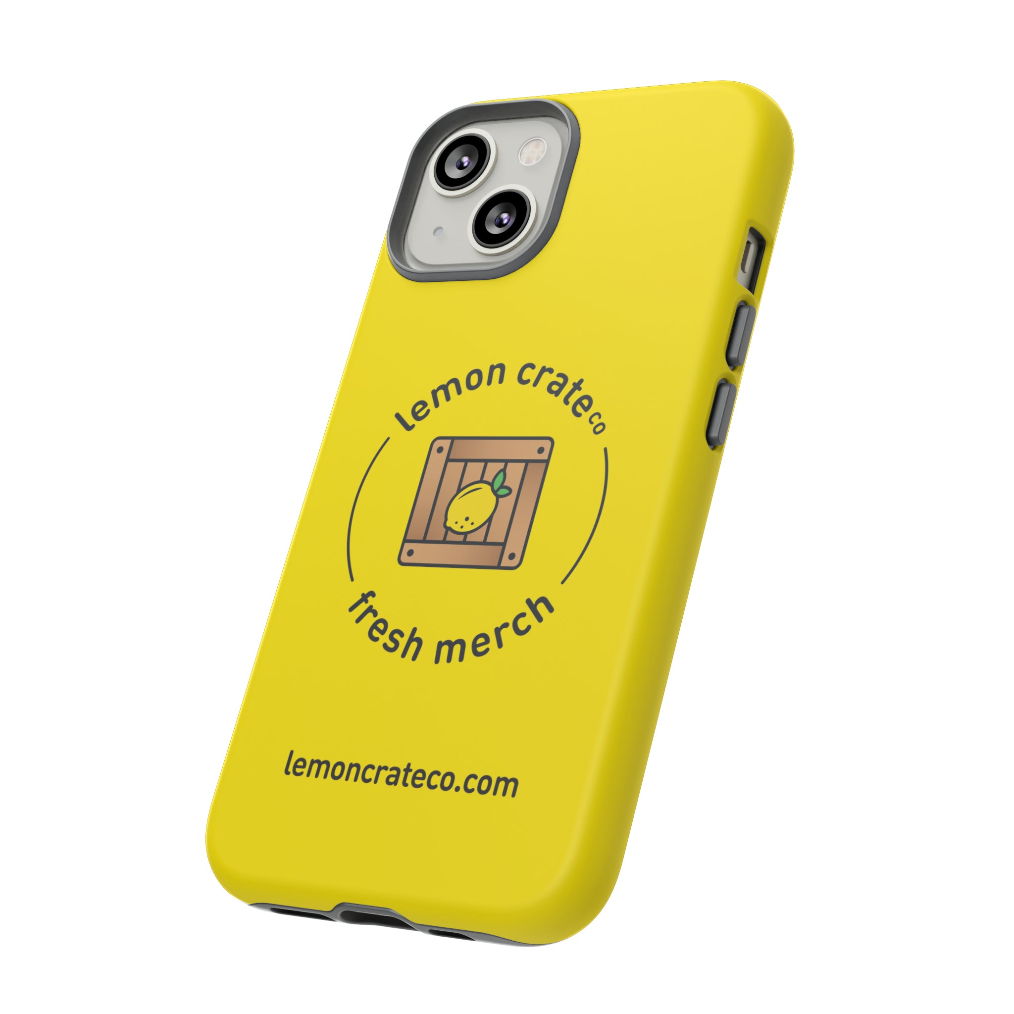 Lemon Crate Tough Phone Case - Yellow