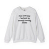 I'm Not Lazy, I'm In Energy Saving Mode Crewneck Sweater