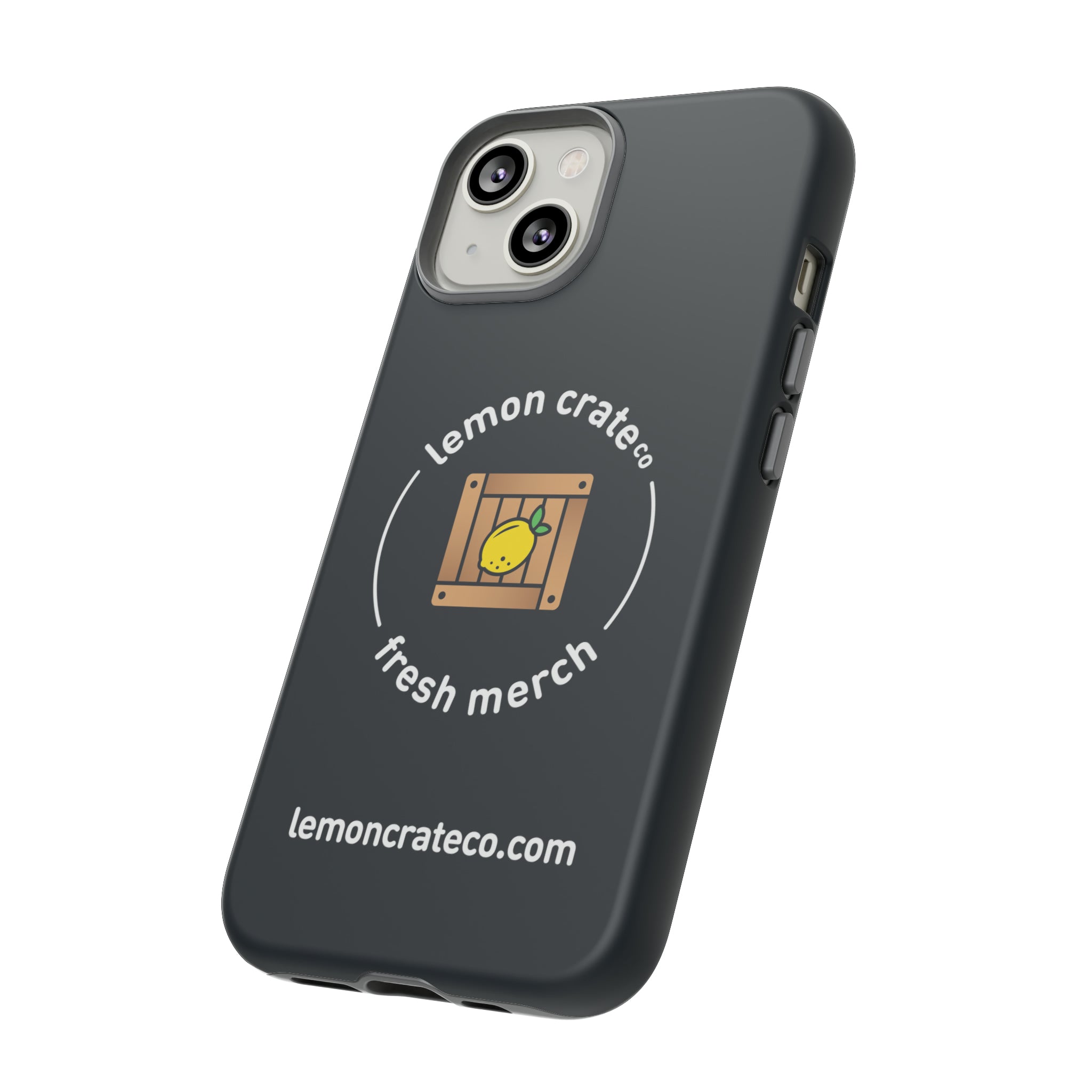 Lemon Crate Tough Phone Case - Black