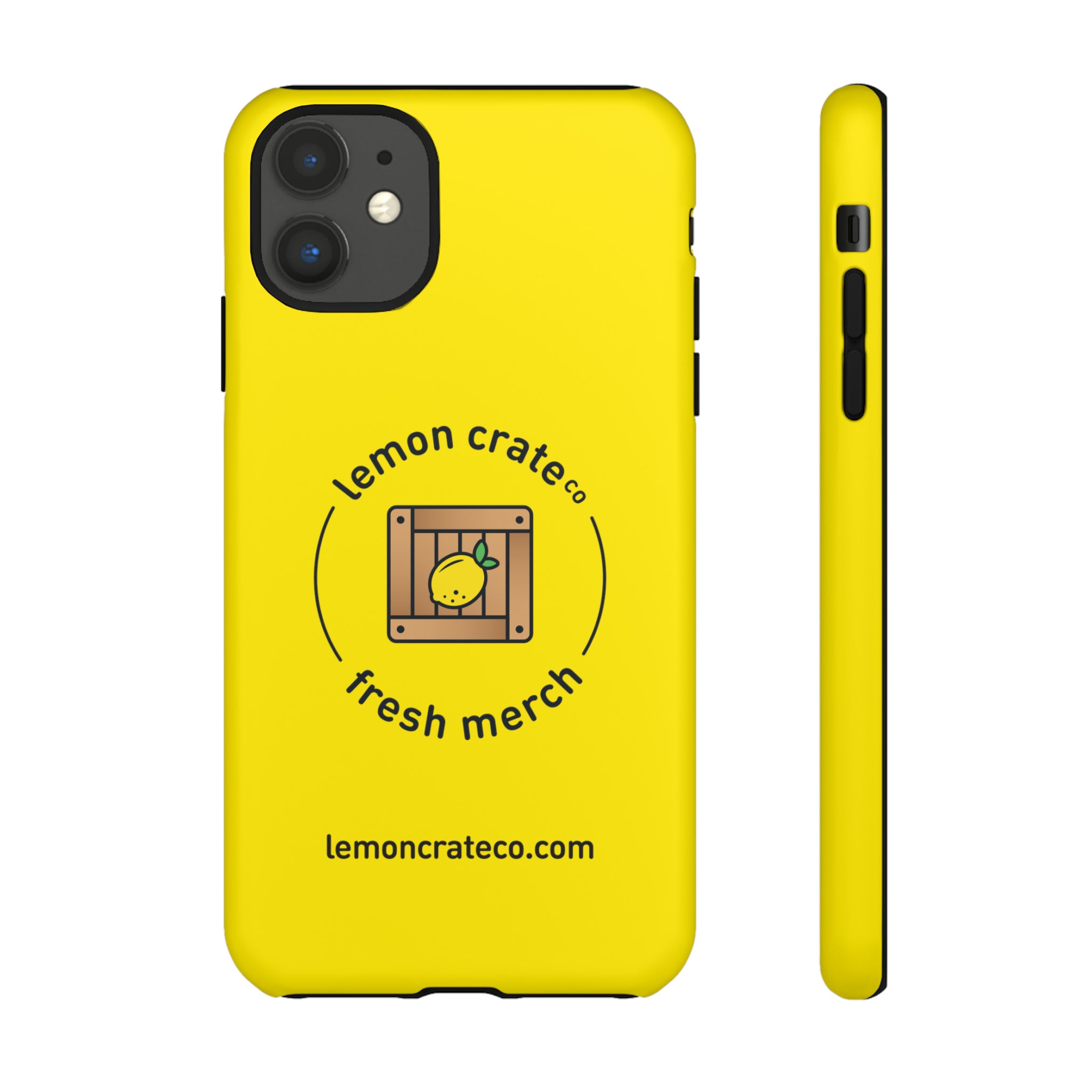 Lemon Crate Tough Phone Case - Yellow