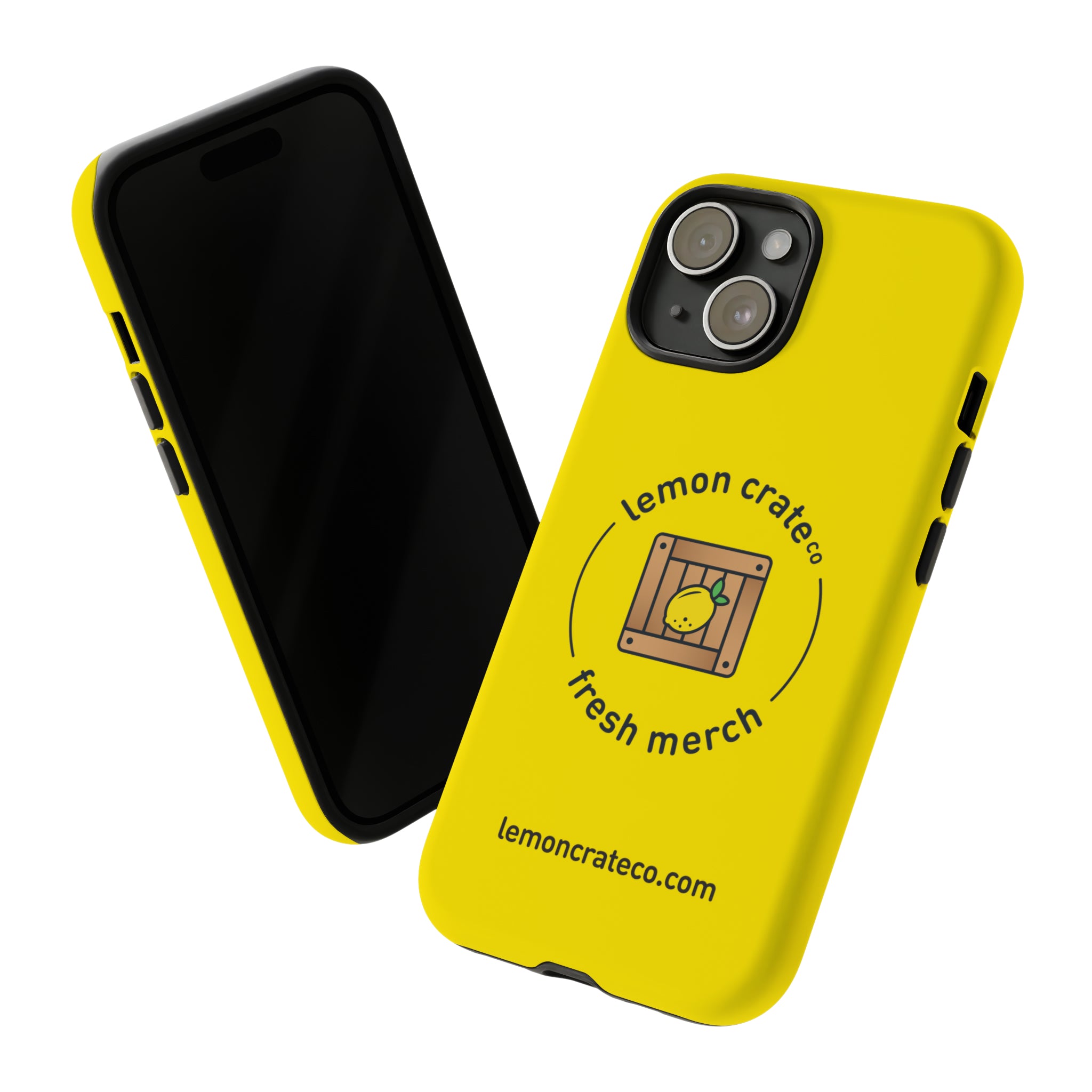 Lemon Crate Tough Phone Case - Yellow