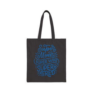 Super Mom, Super Wife Tote Bag (Blue)