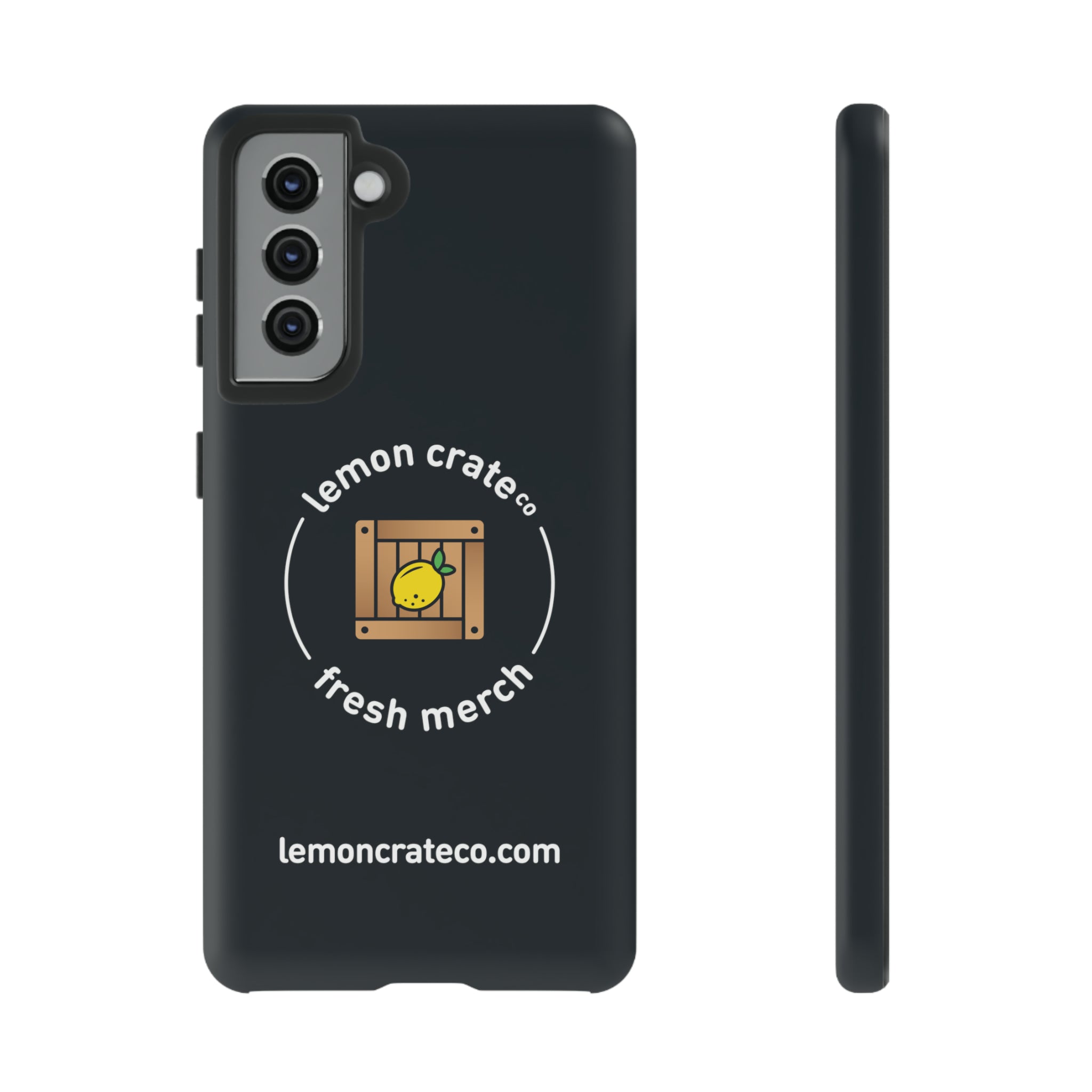 Lemon Crate Tough Phone Case - Black