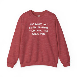 Moms Who Smoke Weed Crewneck Sweater