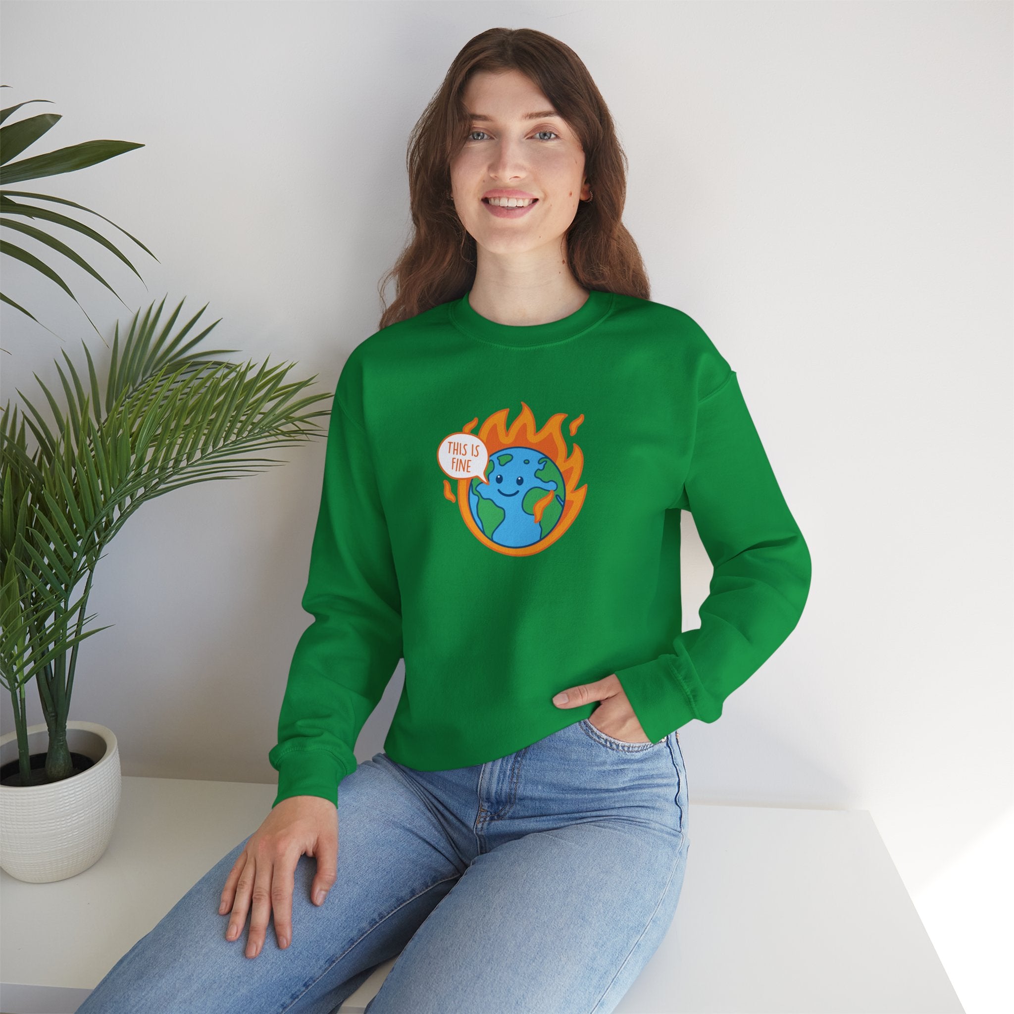 Earth Is Fine Crewneck Sweater