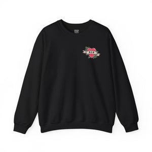 Mom Heart Tattoo Crewneck Sweater