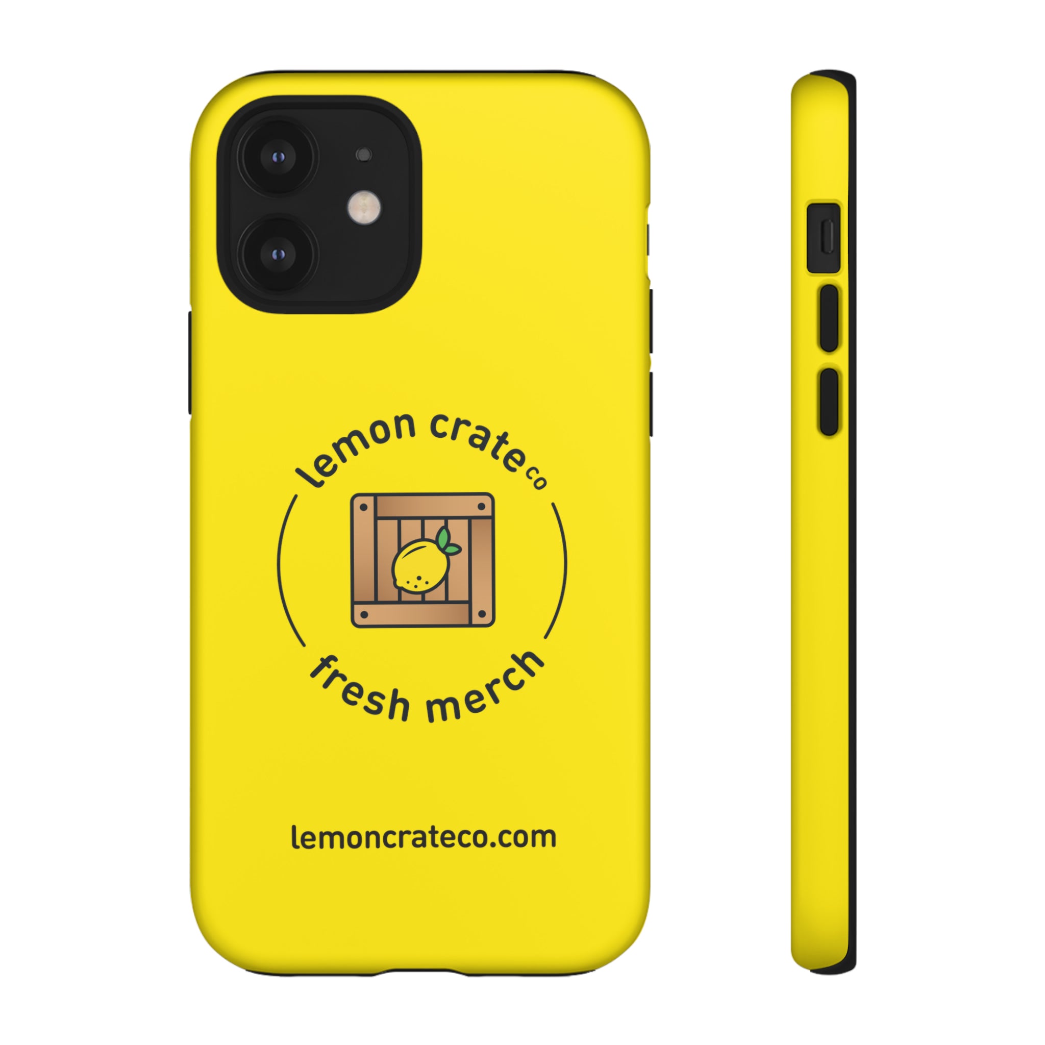 Lemon Crate Tough Phone Case - Yellow