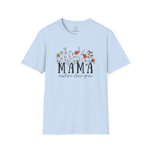 Mama: Nurture • Love • Grow Floral 2024 T-Shirt