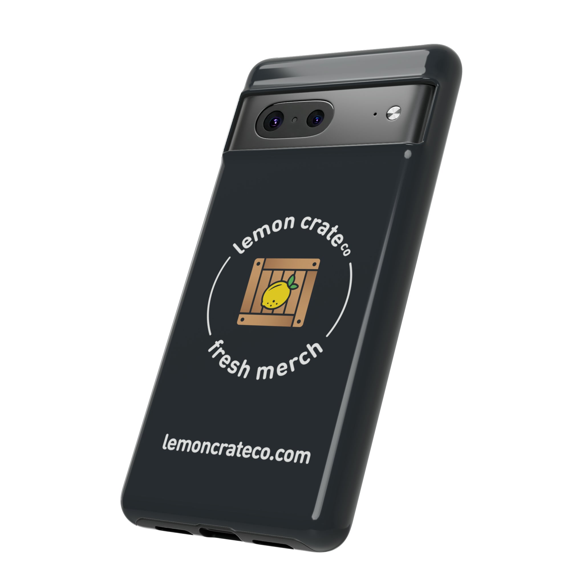 Lemon Crate Tough Phone Case - Black