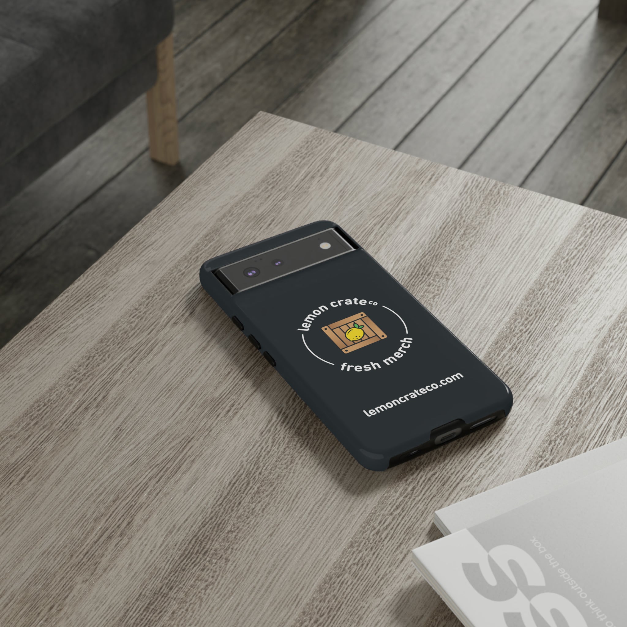 Lemon Crate Tough Phone Case - Black