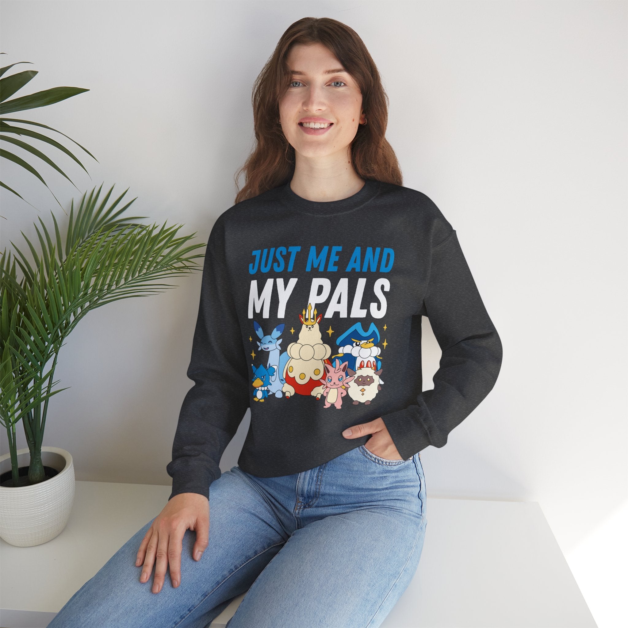 Just Me and My Pals Palworld Unisex Crewneck Sweater