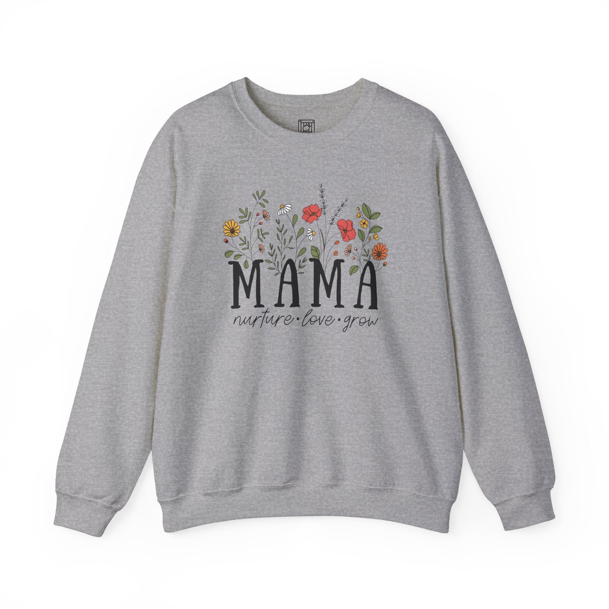 Mama: Nurture • Love • Grow Floral Crewneck Sweater