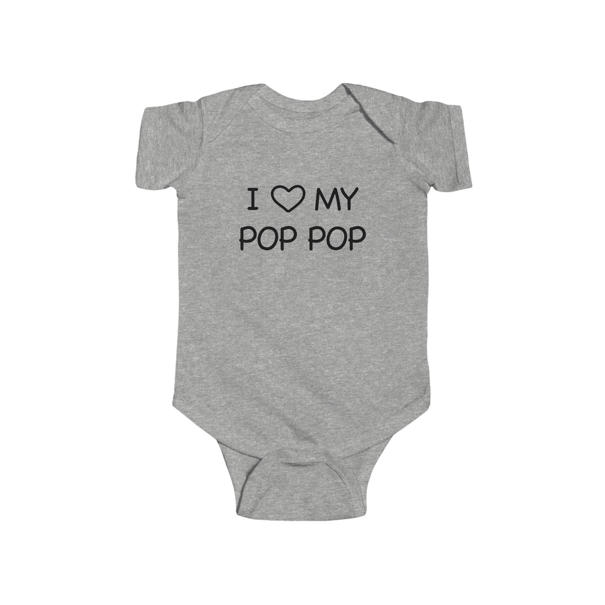 I Love My Pop Pop Baby Onesie