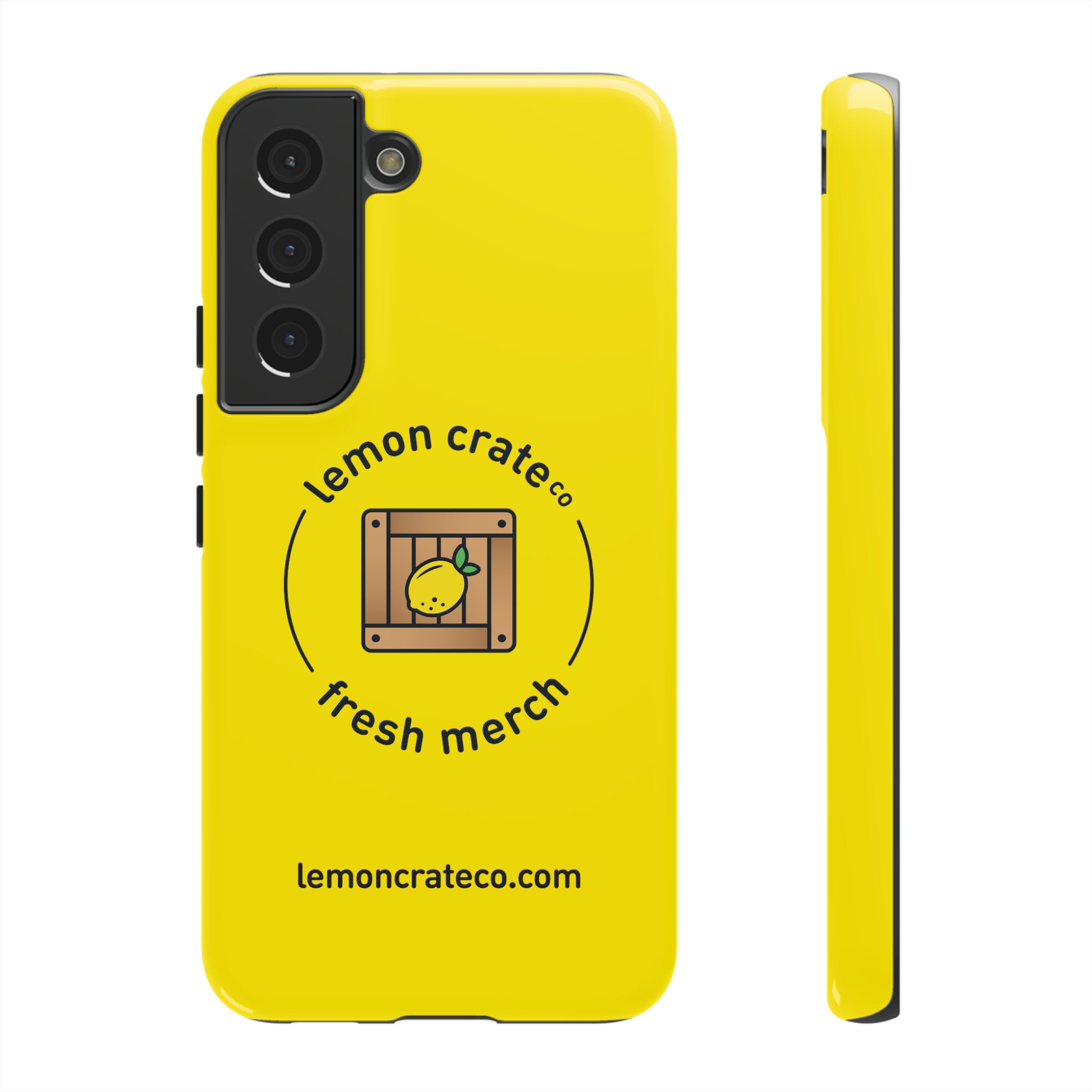 Lemon Crate Tough Phone Case - Yellow